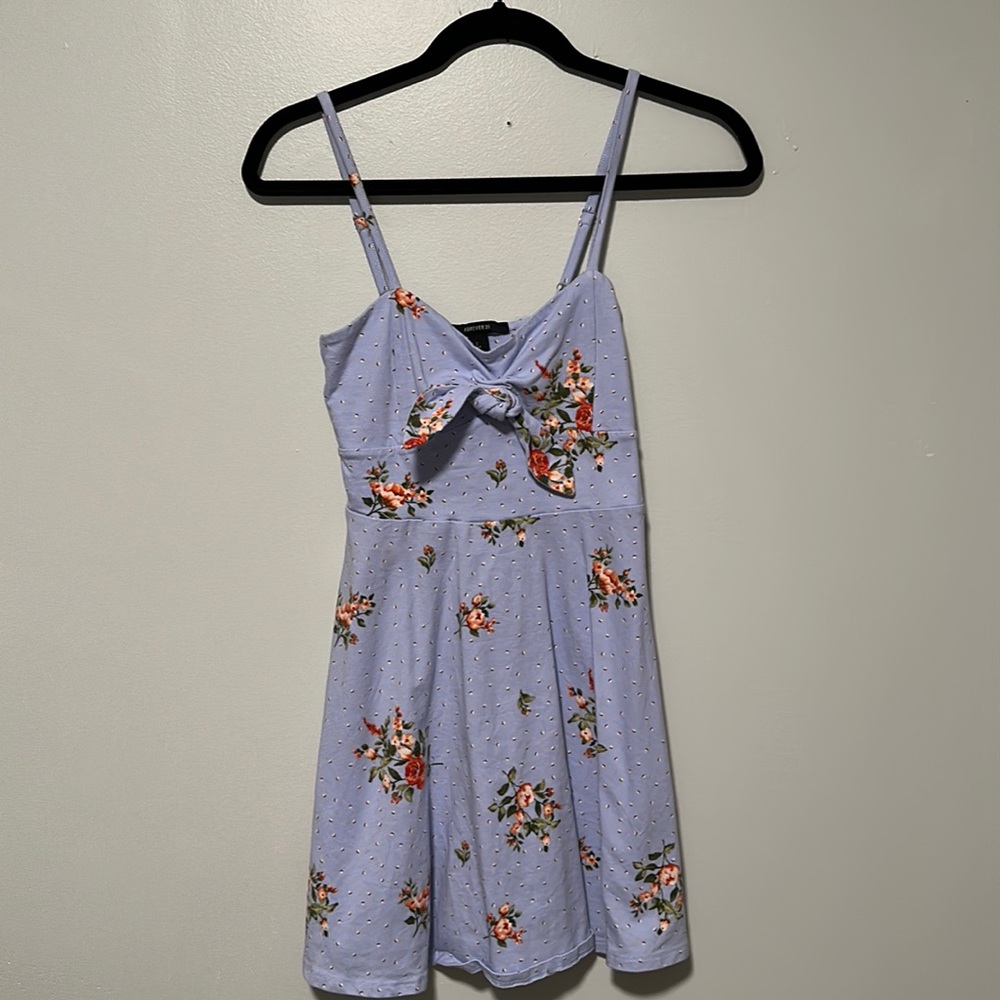 F21 Light Purple Floral Dress